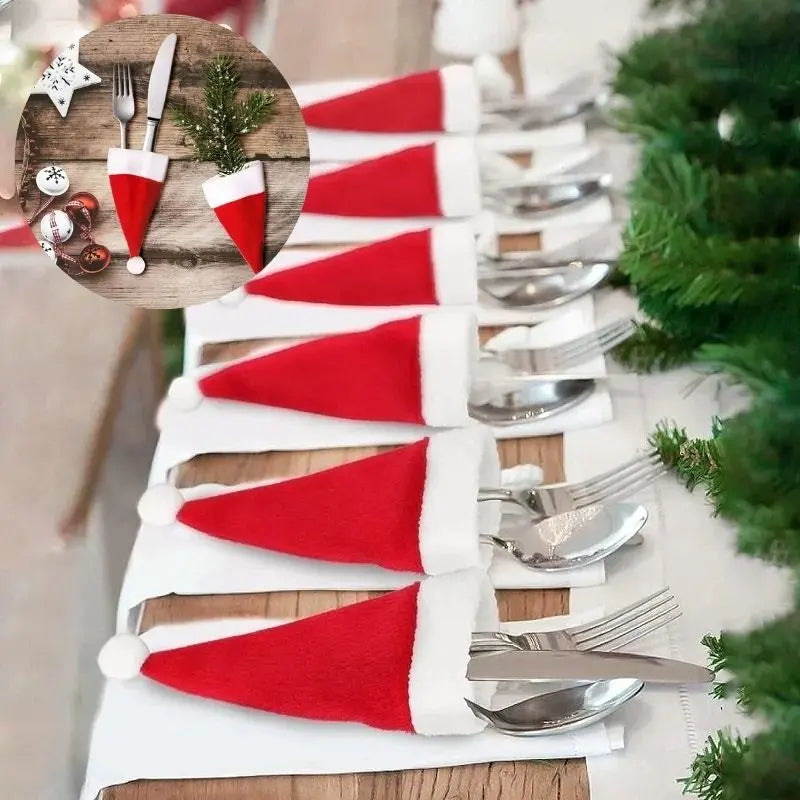Gorros para enfeites de Mesa de Natal