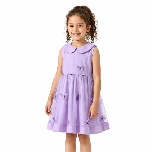 vestido-infantil-borboleta-verao-de-colarinho-roxo-menina-frente