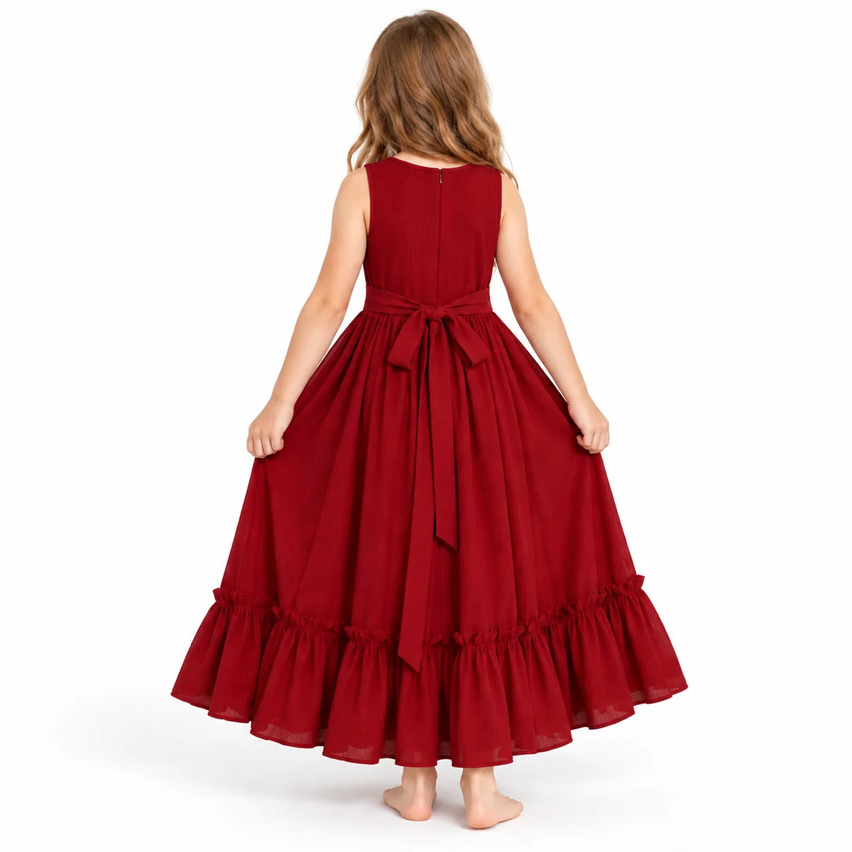 vestido-infantil-lorena-vermelho-costas-crianca-faixa