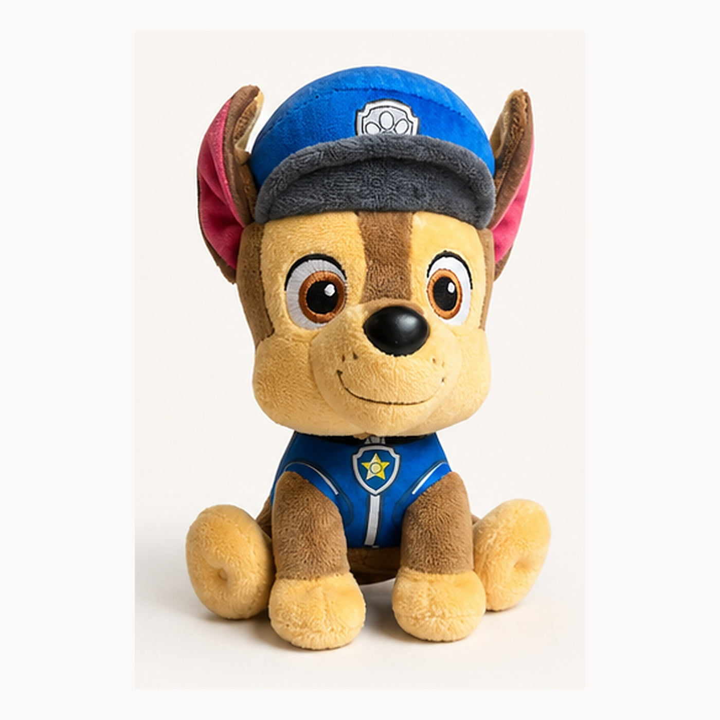 Pelucia-Patrulha-Canina-Chase-6-polegadas-angulo-tres-quartos-Vitrine-Plaza
