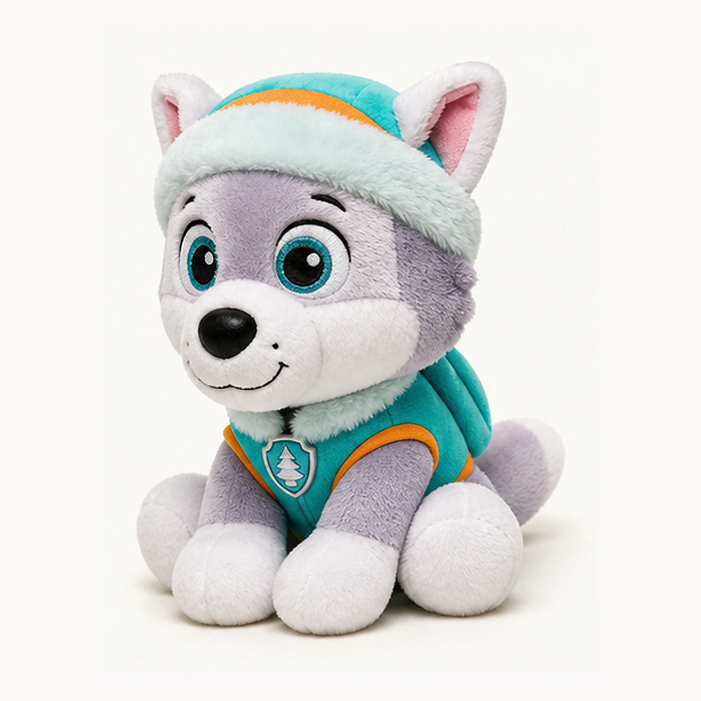 Pelucia-Patrulha-Canina-Everest-6-polegadas-angulo-tres-quartos-Vitrine-Plaza