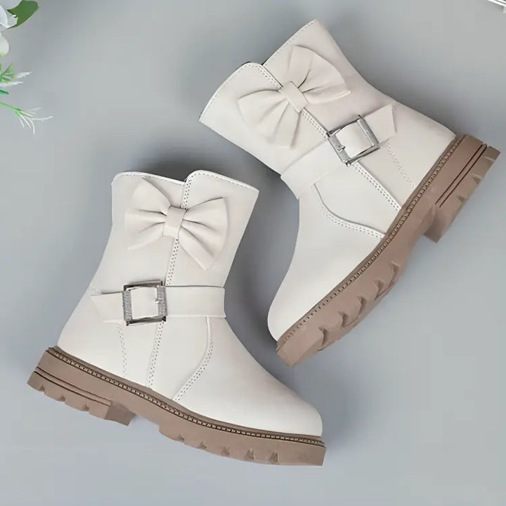 Bota-infantil-feminina-de-cano-alto-feita-em-couro-branca-primavera-para-meninas-Vitrine-Plaza