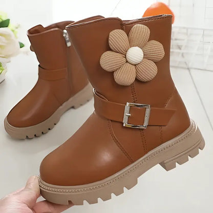 Bota-infantil-feminino-marrom-cano-alto-de-inverno-feita-de-couro-para-meninas-princesa-Vitrine-Plaza