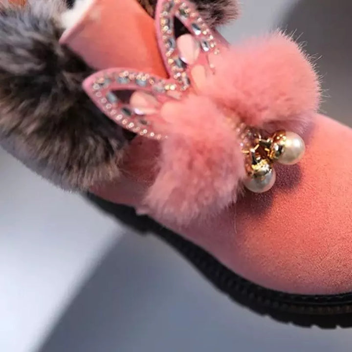 Bota-infantil-feminina-rosa-Sid-Say-revestida-em-Pelucia-com-orelhinhas-Vitrine-Plaza