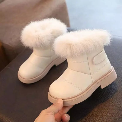 Bota-infantil-feminina-branca-de-couro-para-meninas-de-cano-alto-hello-Vitrine-Plaza