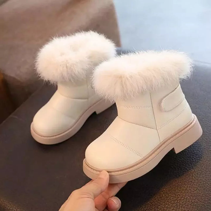 Bota-infantil-feminina-branca-de-couro-para-meninas-de-cano-alto-hello-Vitrine-Plaza