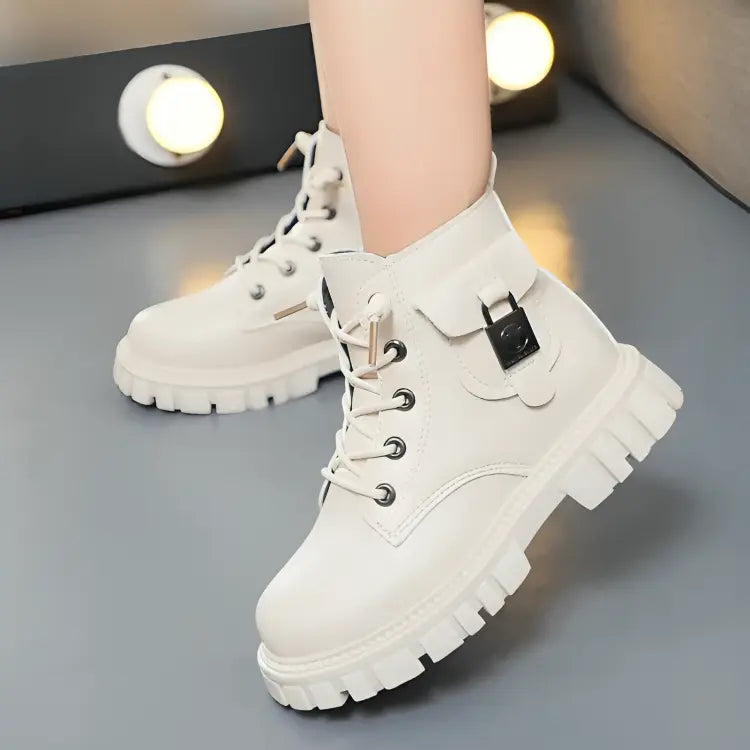 Bota-coturno-infantil-feminina-branca-de-couro-vintage-de-inverno-para-meninas-Vitrine-Plaza
