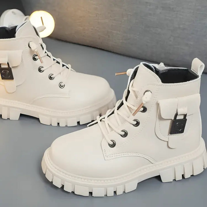 Bota-coturno-infantil-feminina-branca-de-couro-vintage-de-inverno-Vitrine-Plaza
