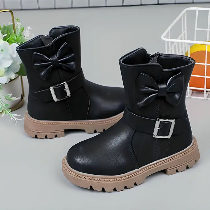 Bota-infantil-feminina-preta-cano-alto-de-couro-primavera-de-inverno-vitrine-plaza