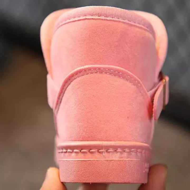 Bota-infantil-feminina-rosa-carter-aveludada-de-inverno-de-couro-Vitrine-Plaza