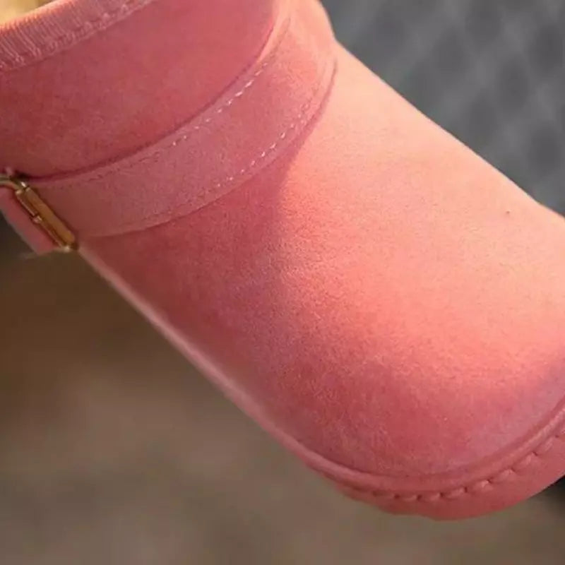 Bota-infantil-feminina-rosa-carter-aveludada-de-inverno-de-couro-em-veludo-por-fora-Vitrine-Plaza