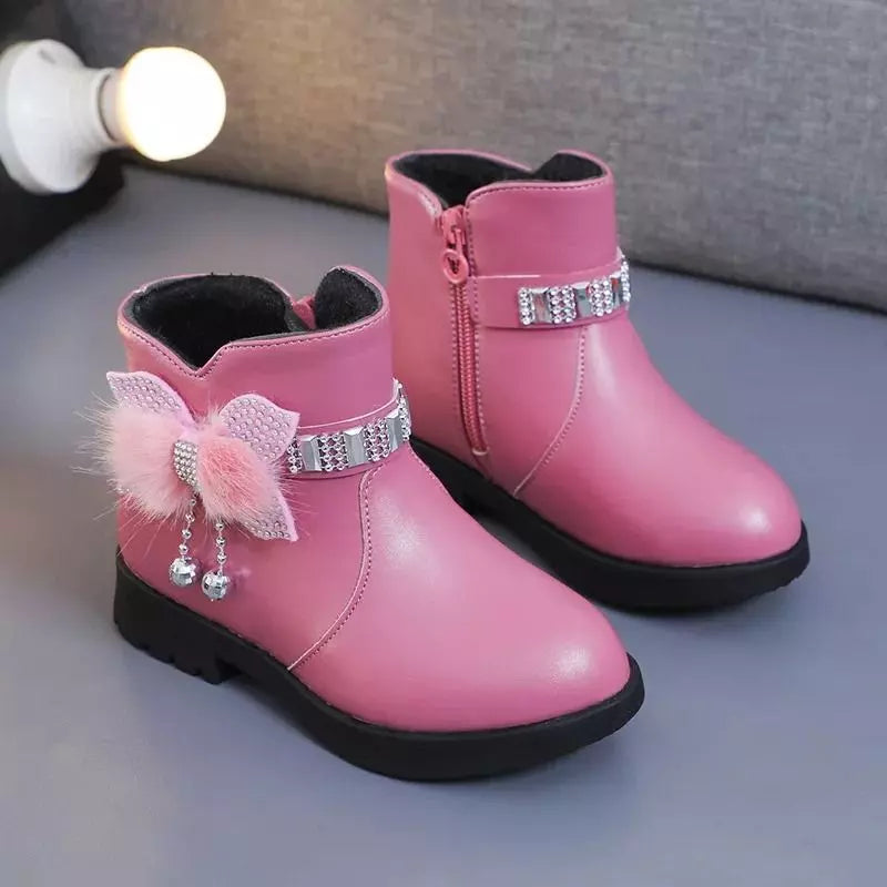 Bota-Infantil-Feminina-de-couro-rosa-Katy-cano-alto-para-o-inverno-Vitrine-Plaza
