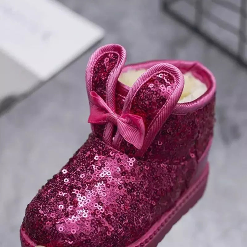 Bota-infantil-feminina-rosa-brihante-ribbit-de-inverno-com-orelhas-cano-alto-Vitrine-Plaza