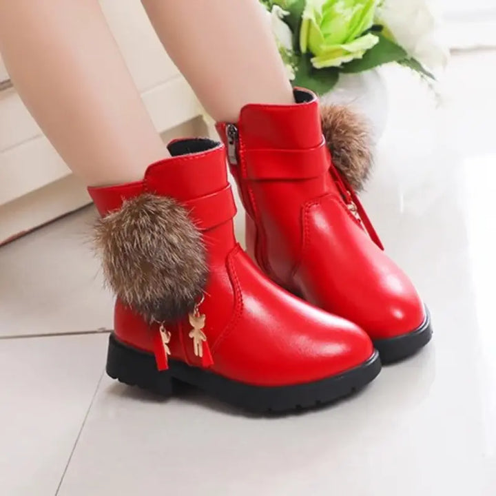 Bota-infantil-feminina-vermelha-de-couro-line-cat-para-o-inverno-para-meninas-Vitrine-Plaza