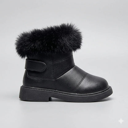 Bota-infantil-feminino-de-couro-preta-Hello-cano-alto-Vitrine-Plaza