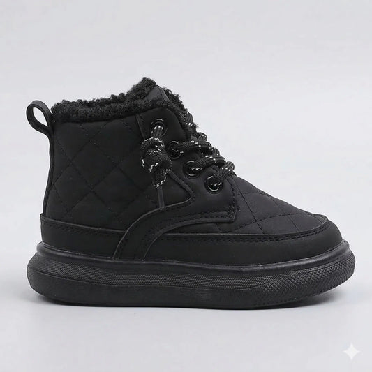 Bota-infantil-feminina-preta-warm-de-couro-para-o-inverno-das-meninas-com-cano-alto-Vitrine-Plaza