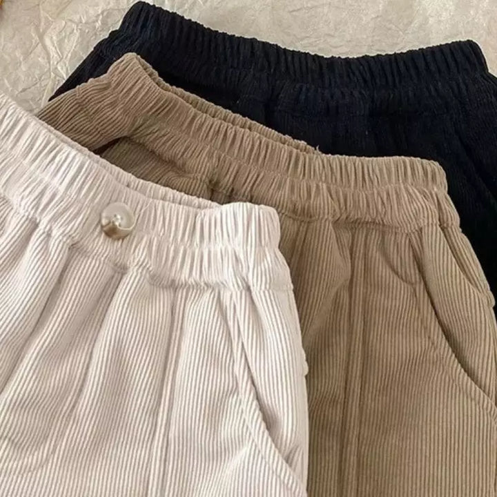 Calça-moletom-infantil-masculino-de-inverno-marrom-de-veludo-yumi-Vitrine-Plaza