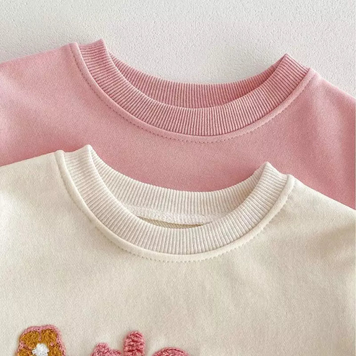 Colarinho-do-Conjunto-Moletom-Infantil-Feminino-para-o-inverno-littlecot-rosa-Vitrine-Plaza