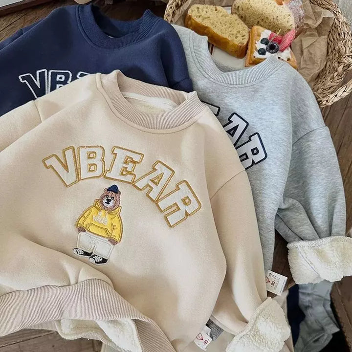 Conjunto-moletom-infantil-bear-cinza-de-inverno-Vitrine-Plaza