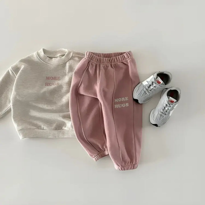 Conjunto-Moletom-Infantil-feminino-de-Frio-Rosa-hugs-Vitrine-Plaza