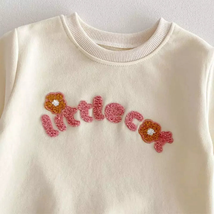 Blusa-Moletom-do-Conjunto-Moletom-Infantil-Feminino-de-Inverno-Littlecot-Branco-Vitrine-Plaza