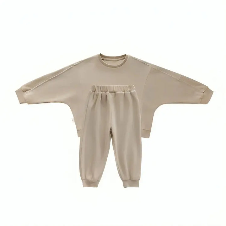 Conjunto-Moletom-Infantil-Feminino-de-inverno-Megue-Bege-em-algodão-Vitrine-Plaza