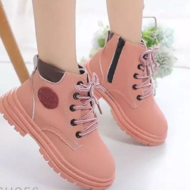 Coturno-infantil-feminina-de-couro-bota-para-o-inverno-rosa-bia-Vitrine-Plaza