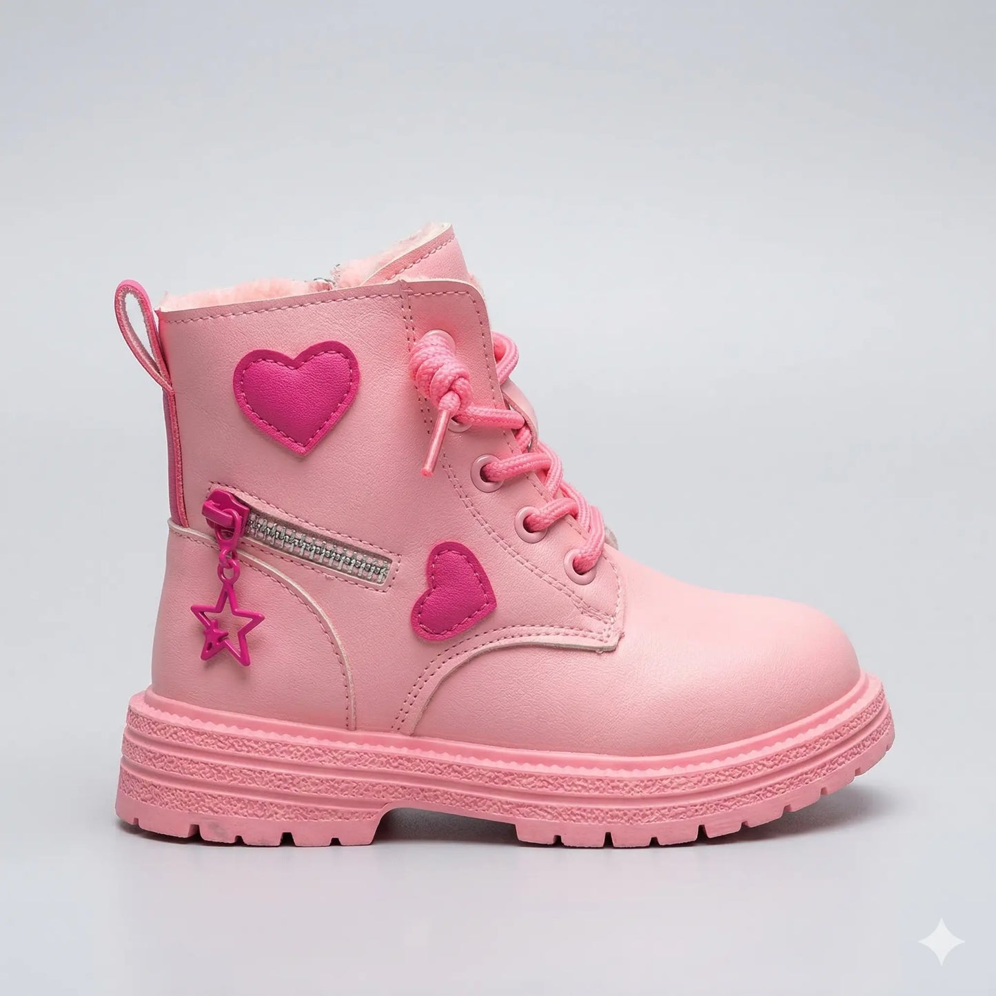 Coturno-infantil-feminino-rosa-de-meninas-lary-estilosa-cano-alto-Vitrine-Plaza