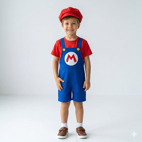 Fantasia-do-mario-com=macacão-vitrine-plaza
