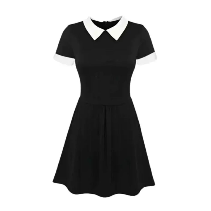 Fantasia-de-Hallowen-da-Wandinha-Vestido-Para-Meninas-Vitrine-Plaza