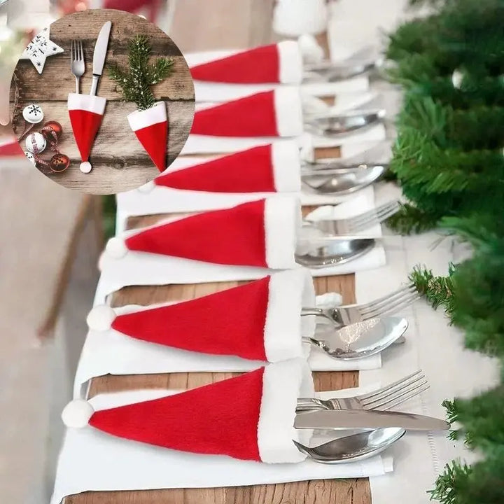 Gorros para enfeites de Mesa de Natal
