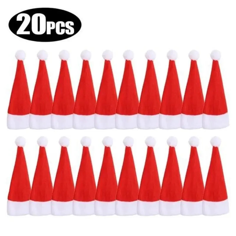 20 gorros para Decoração de Mesa de Natal