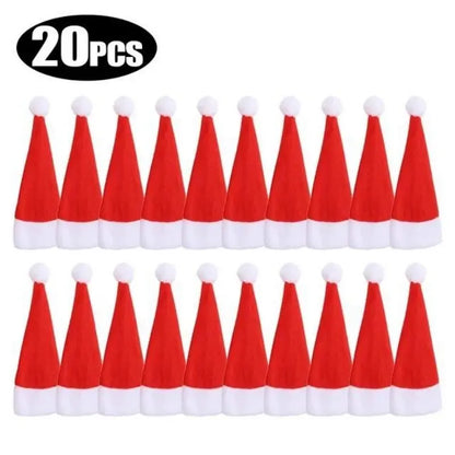 20 gorros para Decoração de Mesa de Natal