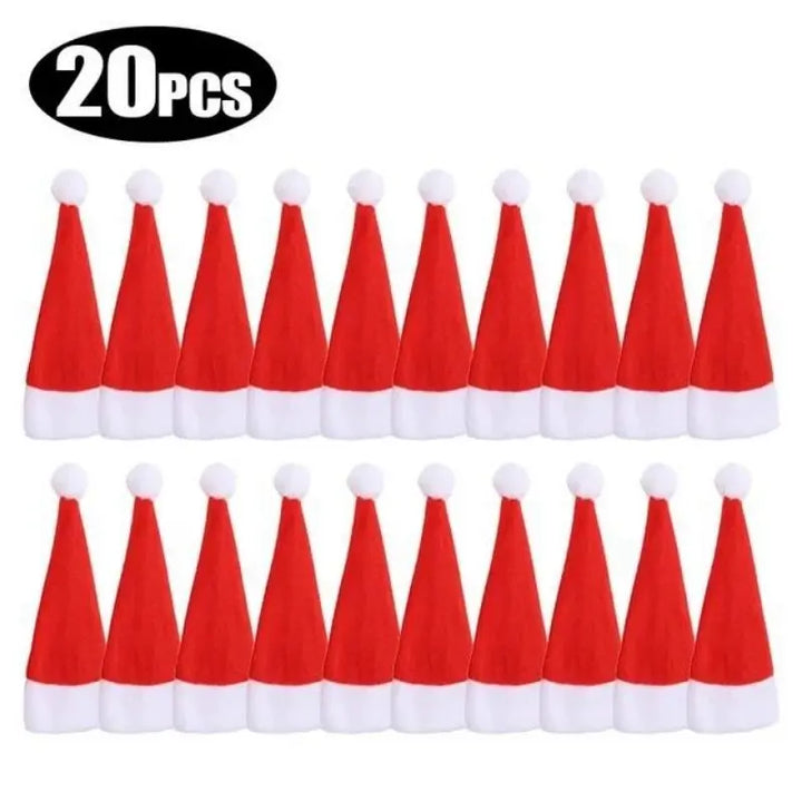 20 gorros para Decoração de Mesa de Natal