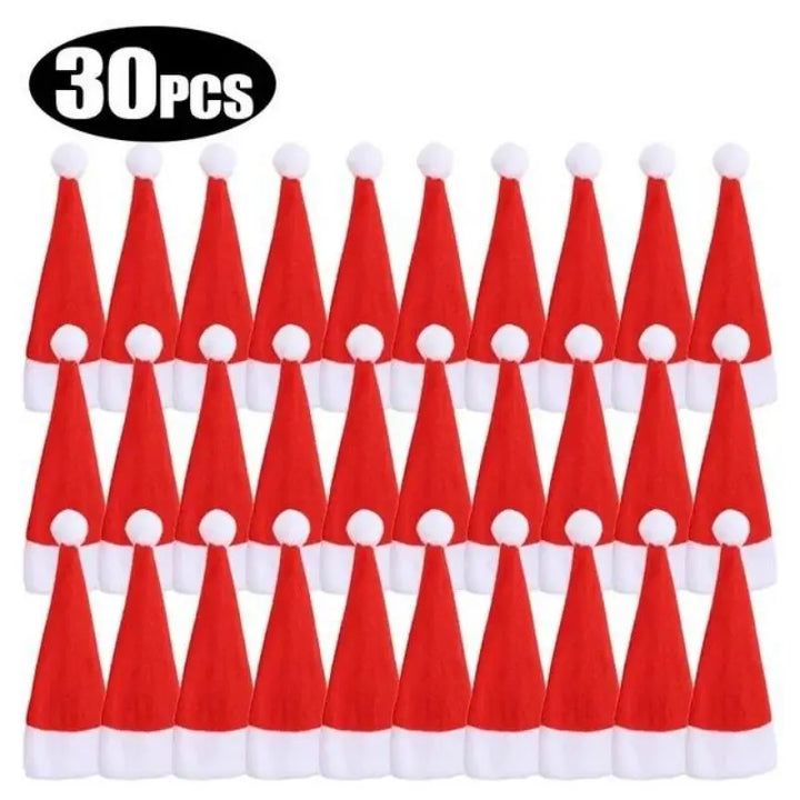 30 gorros para Decoração de Mesa de Natal
