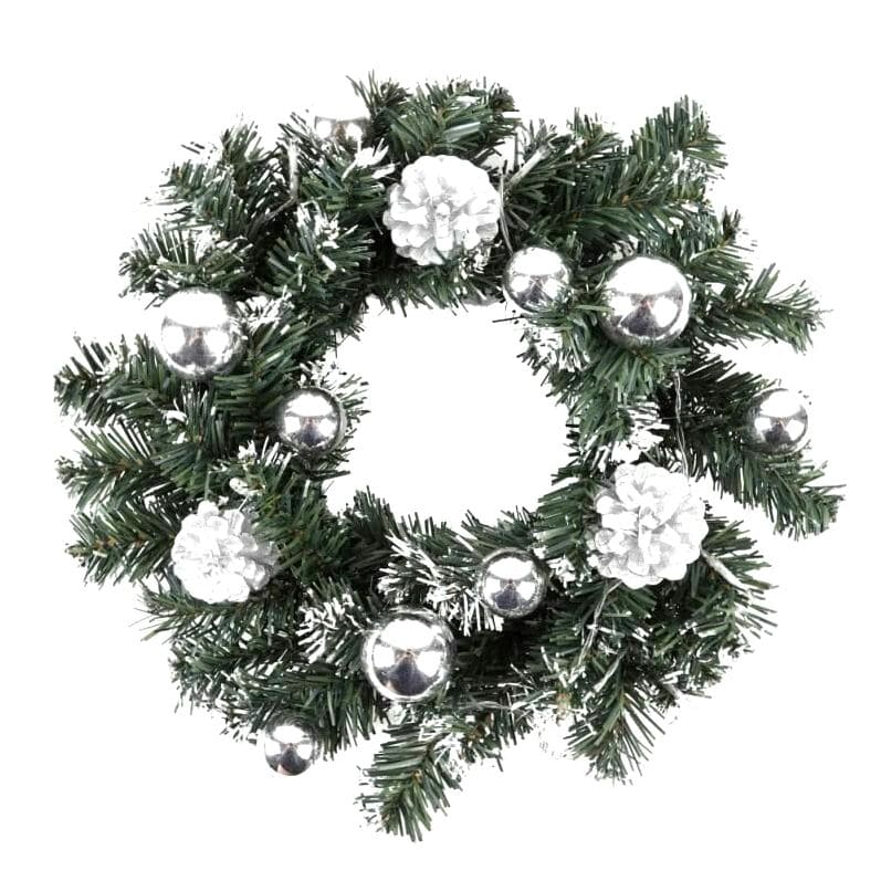 Guirlanda de Natal Branca com Led - 30cm