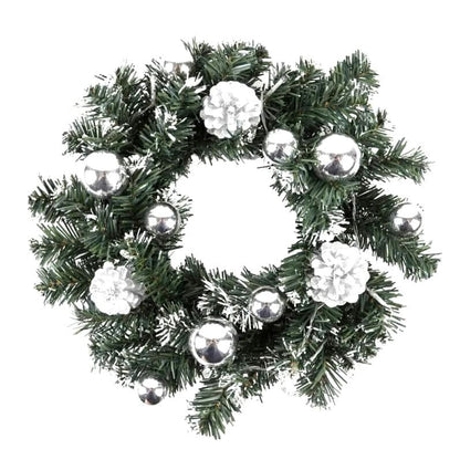Guirlanda de Natal Branca com Led - 30cm