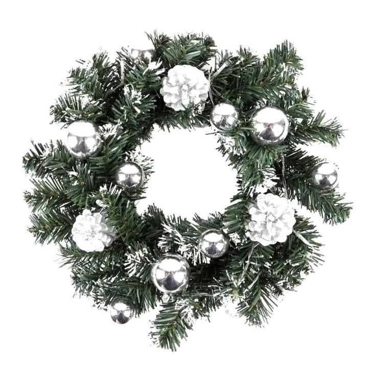 Guirlanda de Natal Branca com Led - 30cm