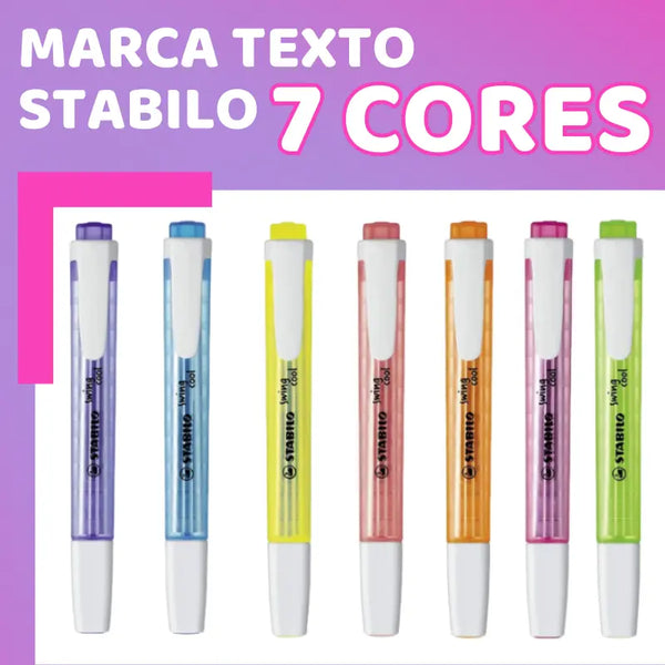 Marca-Texto-Stabilo-Swimming-Cool-com-7-Cores-de-sua-preferencia