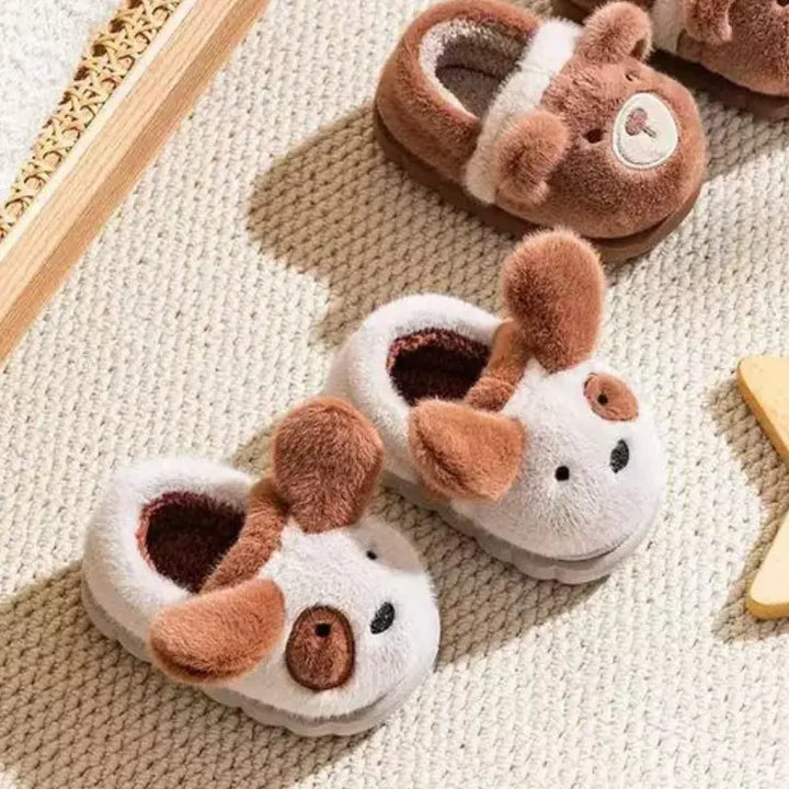 Pantufa-Infanti-Masculino-de-algodão-Dog-Chau-com-Orelhas-de-Cachorro-Vitrine-Plaza