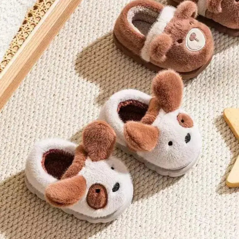 Pantufa-Infanti-Masculino-de-algodão-Dog-Chau-com-Orelhas-de-Cachorro-Vitrine-Plaza