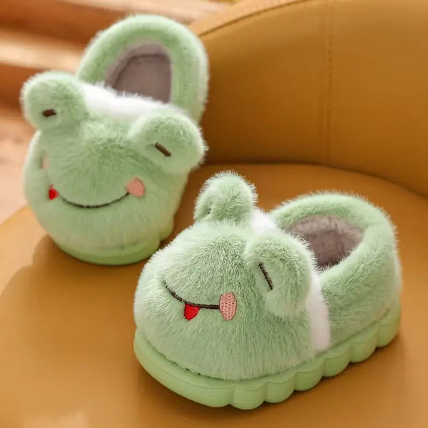 Pantufa-Infantil-Verde-Masculina-Sapinho-de-algodão-Vitrine-Plaza