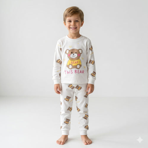 Pijama-infantil-masculino-branco-de-inverno-bear-land-Vitrine-Plaza