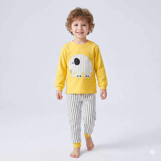Pijama-infantil-masculino-manga-longa-amarelo-Vime-Vitrine-Plaza