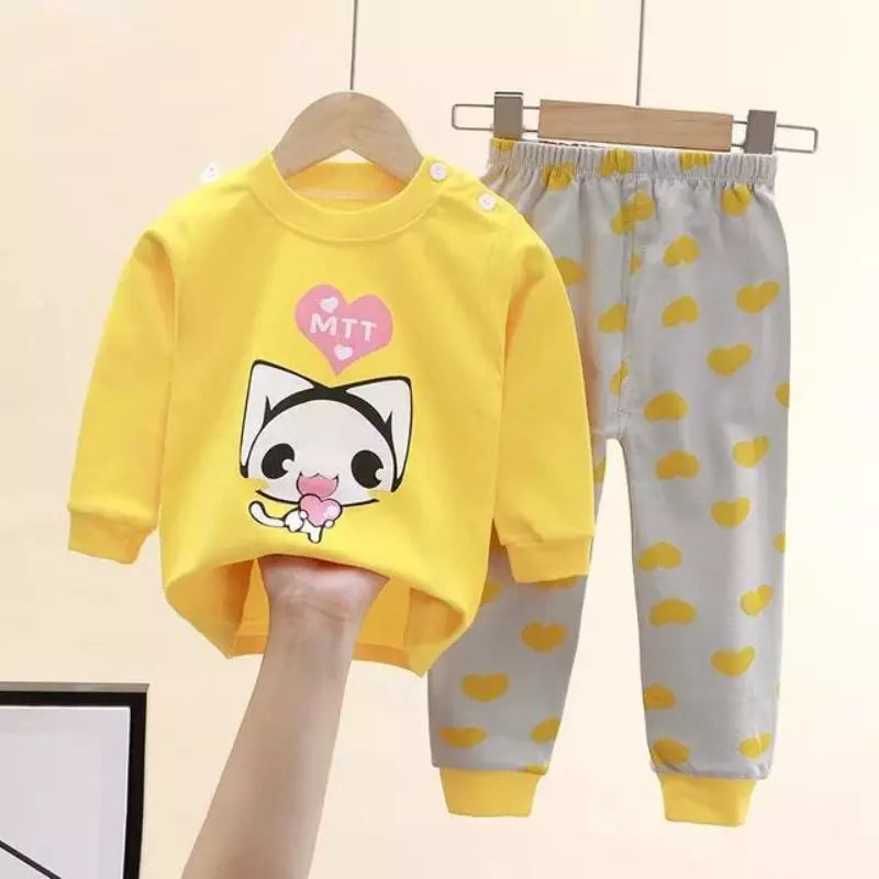 Pijama-Infantil-Feminino-de-manga-longa-ideal-para-inverno-Love-Mitt-vitrine-plaza