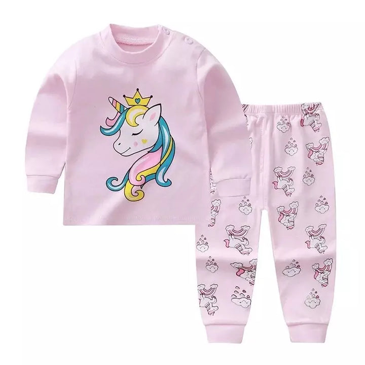 Pijama-Infantil-de-algodão-feminino-para-o-inverno-e-outono-unicornio-lary-vitrine-plaza
