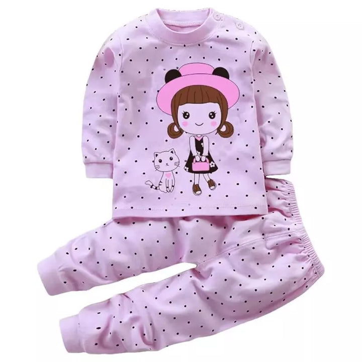 Pijama-Infantil-Feminino-de-Inverno-com-blusa-de-manga-longa-de-algodão-lily-Vitrine-Plaza