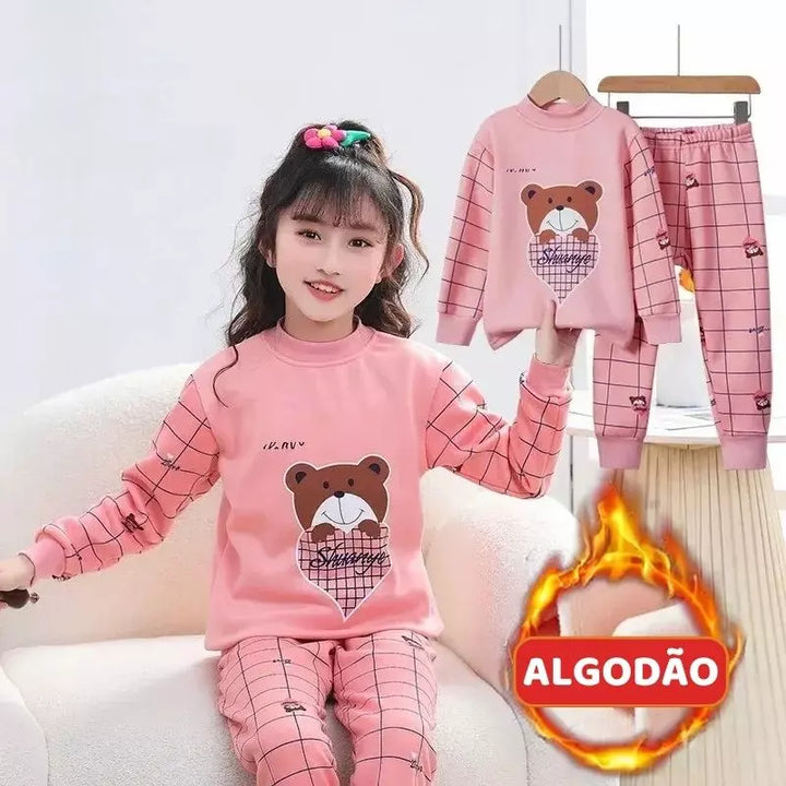 Pijama-Infantil-Feminino-de-algodão-com-mangas-longas-e-colarinhos-pink-boo-vitrine-plaza