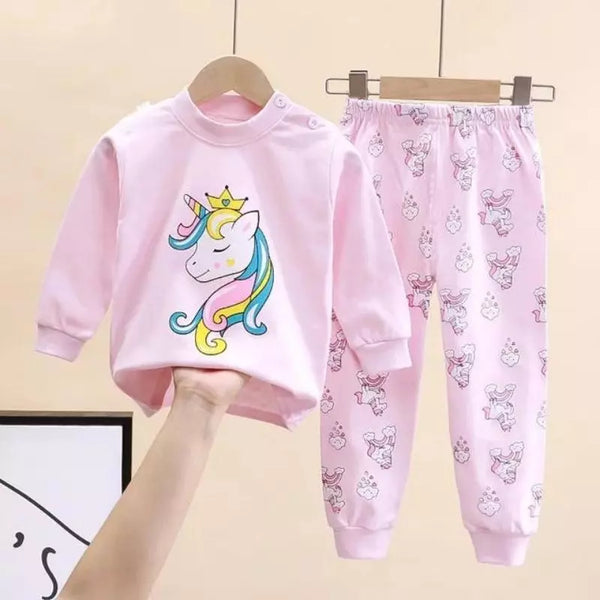 Pijama-Infantil-de-algodão-feminino-para-o-inverno-unicornio-lary-vitrine-plaza