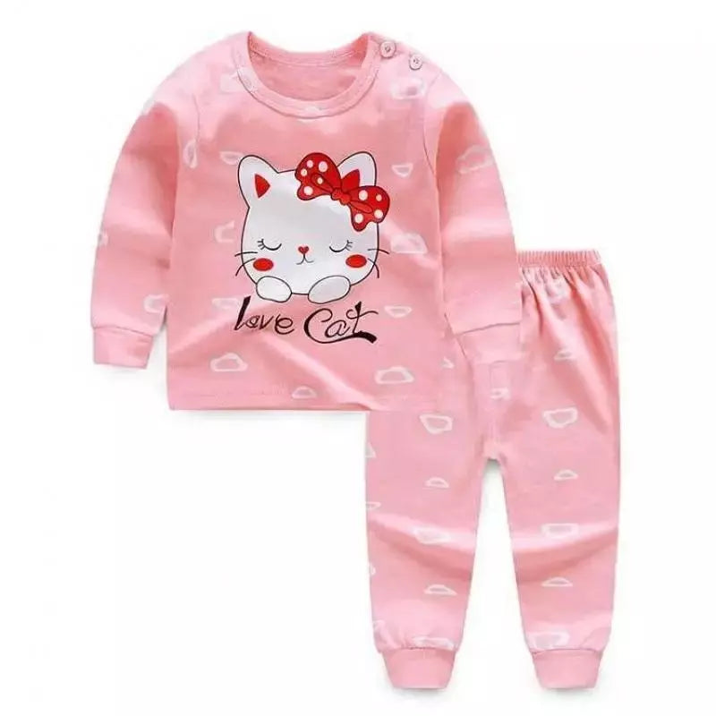 Pijama-Infantil-feminino-de-algodão-para-o-inverno-love-cat-vitrine-plaza